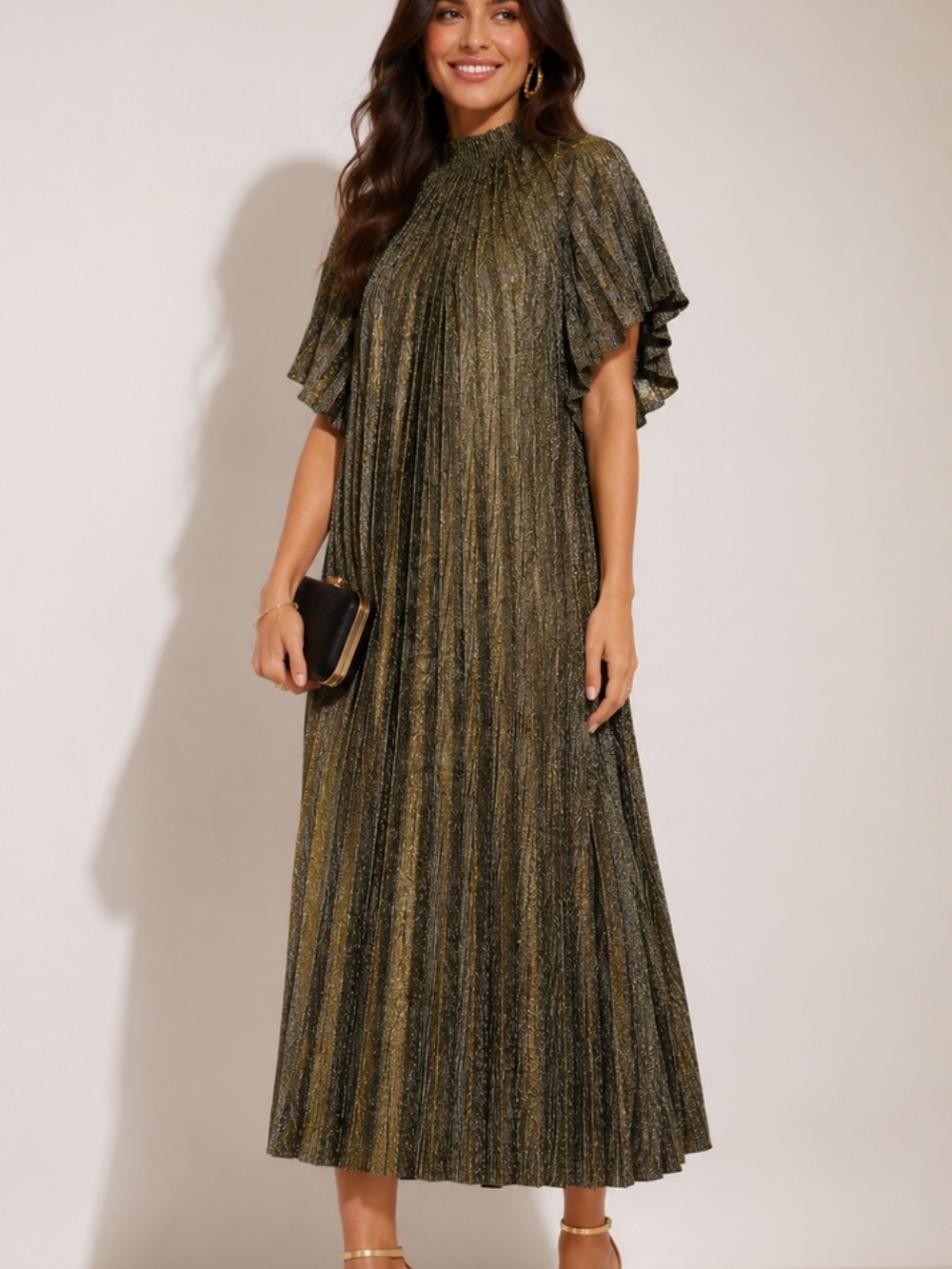 Tuckernuck Grecian Gold Sevyn Dress NWT S